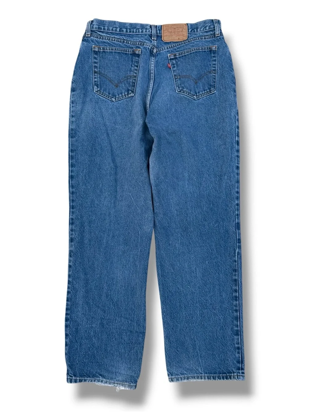 Vintage 80s Levis 505 Medium Wash Blue Jeans Act. Size 34x31” Made In USA